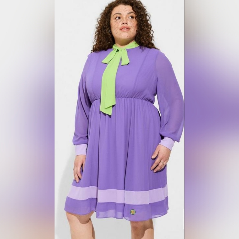 Scooby Doo Daphne Chiffon Fit N Flare Dress  size 3x